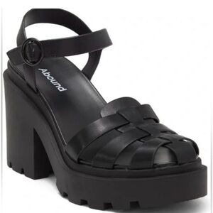 Abound Women's Black Platform fisherman Sandals size 9